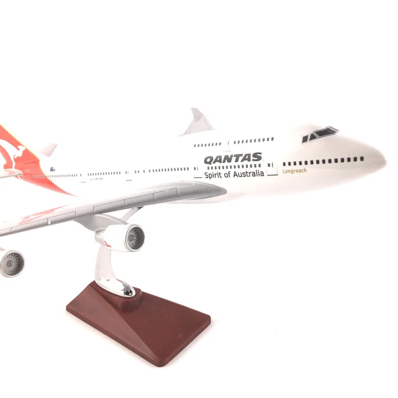 Австралия авиакомпаний пассажирский самолет 45 47 см QANTAS 747 400 модель самолета
