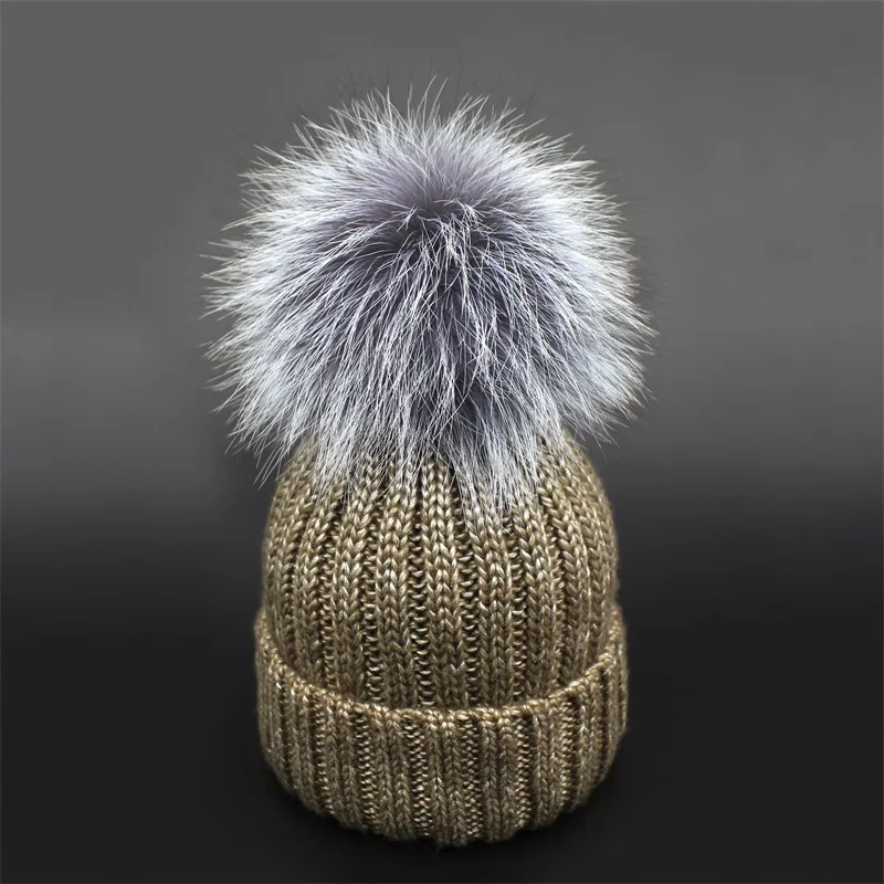 Женская Шапка-бини из натурального Меха чернобурки | Аксессуары для одежды