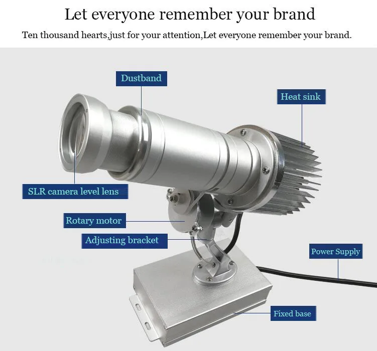 Светодиодный Hd проектор для рекламы сценическая лампа Лазерная с логотипом