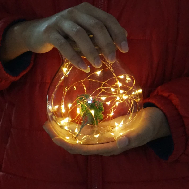 Гирлянды светодиодный гирлянд Медный провод гирлянда в бутылке Lichterkette свадьбы