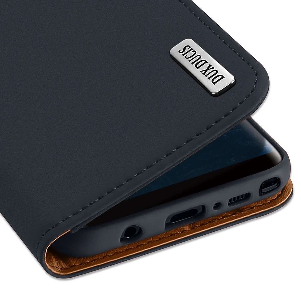 Чехол DUX DUCIS из натуральной кожи для samsung Galaxy Note 8 Note8 флип-кошелек Магнитный чехол