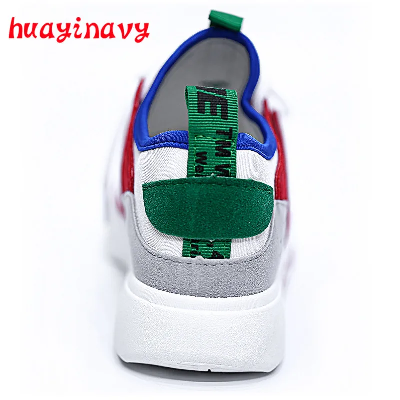 huayi navy Summer Shoes Women 2018 Platform Casual Sneakers Air Mesh Breathable Female Canvas WD-W-01 | Обувь