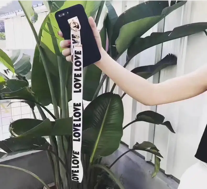 Для iphone X чехол ремешок любовные письма шеи шнурки телефон чехлы для 10 6 7 8 плюс 5S se