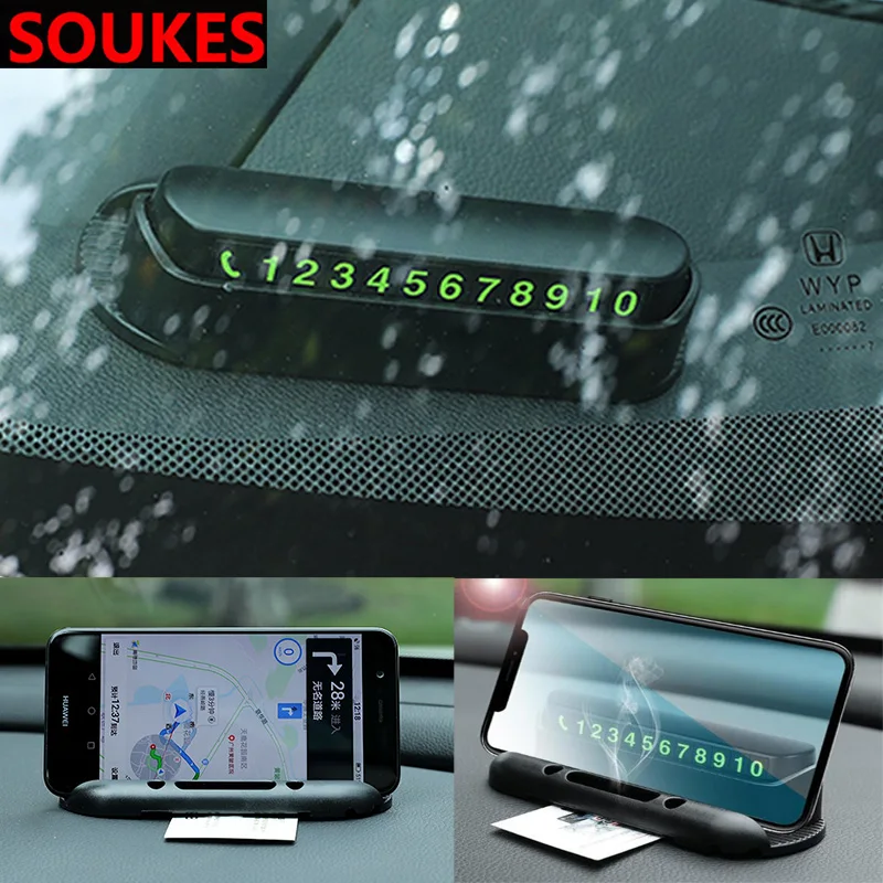 Автомобильный магнитный держатель для парковочной карты мобильный телефон Renault