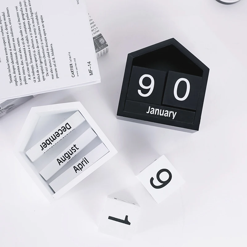 Скандинавский дом в форме 3D из соснового дерева календарь современные поделки