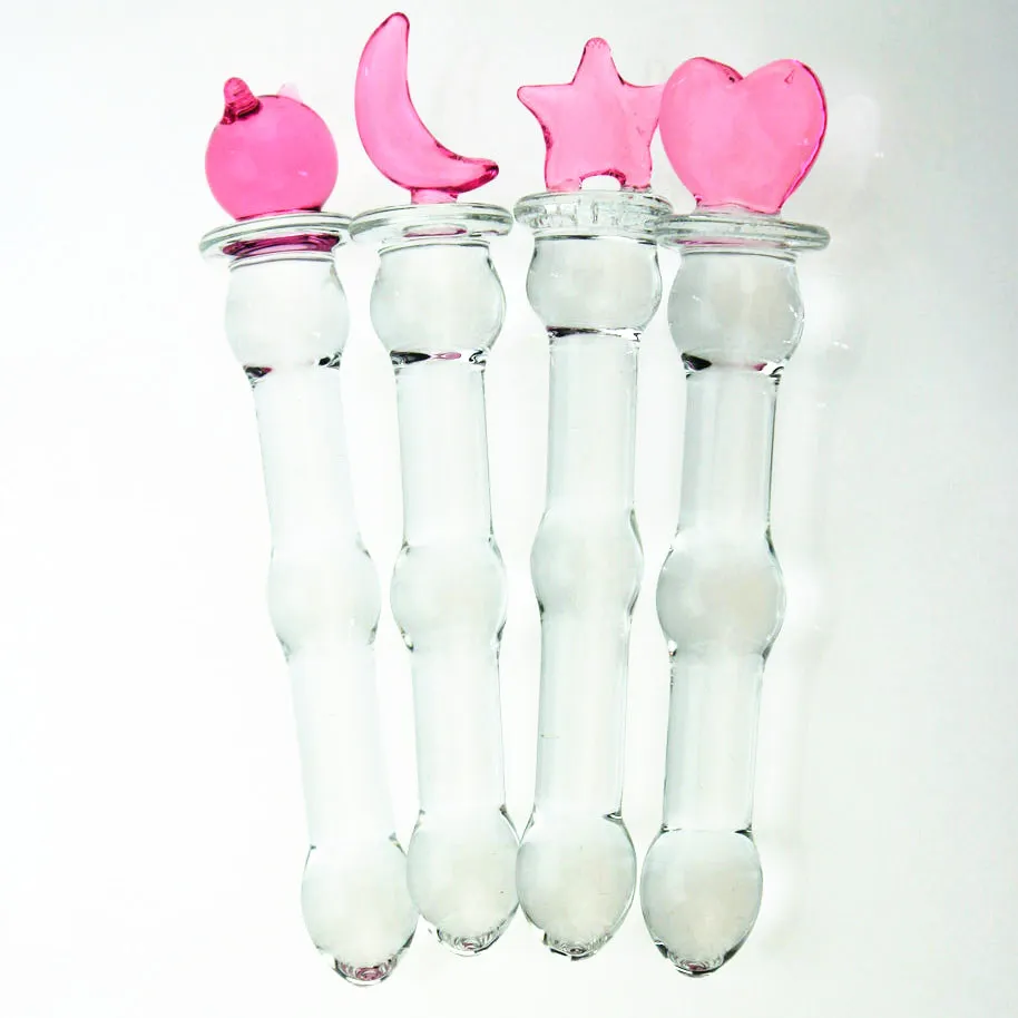Moon/Star/Bear/Heart pyrex glass Anal butt plug crystal dildo Female adults masturbation products Sex toys beads anus stopper | Красота и