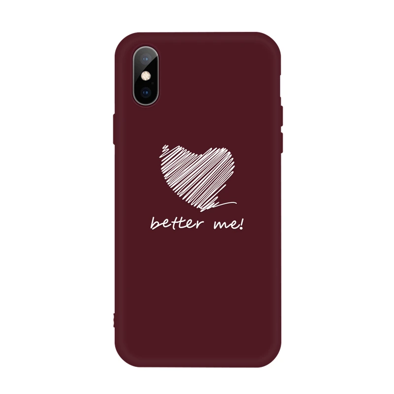 01 Милые чехлы с изображением кота и сердца для iPhone 6, 6 S, 7, 8 Plus, X, XS, Max, XR, 5 S, 5S, SE, 10, мягкий силиконовый чехол для iPhone 7, 8, Модный чехол с узором - Цвет: 01