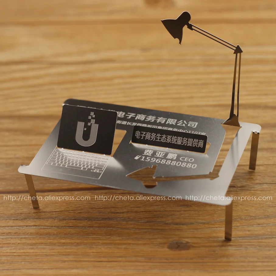 Креативные металлические карты настольные складные 3d карты|metal card|card cardcards |