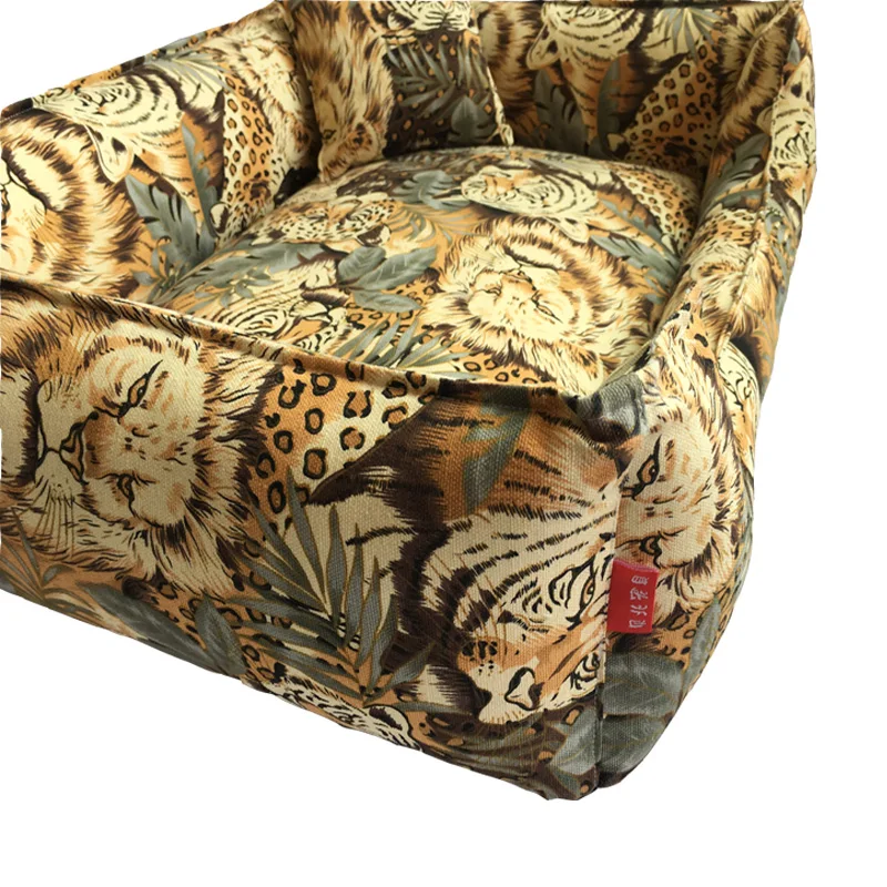 Online Animal Perro Cama Y Sofás Mascota Perrera Lona De Algodón Oso De Peluche Almohada De Nidos Y Cubierta Incluida