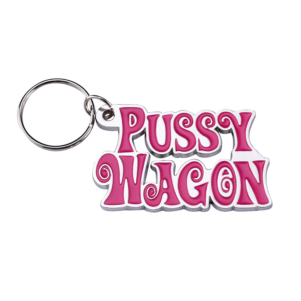 Vicney/розовая игрушка Pussy Wagon хорошего качества брелок для ключей с буквами