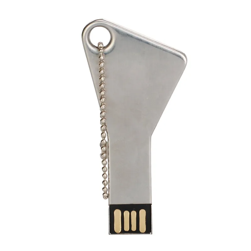 Micro usb stick 2,0 128 ГБ USB флэш-накопитель 64 флэш в виде ключа формы 32 ГБ флеш-накопитель металлический золотой Флешка 16 Гб memoria stick 8 ГБ 4 ГБ бесплатный логотип - Цвет: Free custom logo