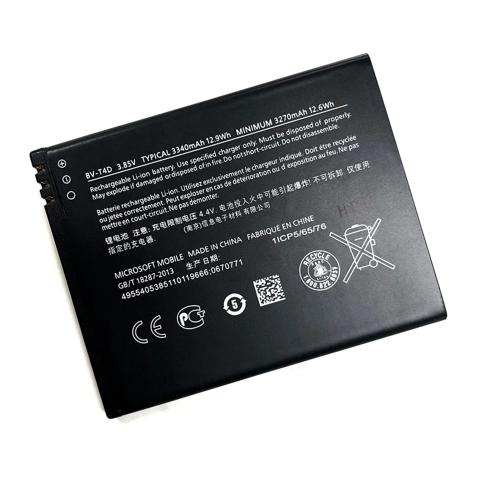 Высокое качество 3340 мАч сменный аккумулятор BV-T4D для Miscrosoft Lumia 950 XL CityMan Lumia 940 XL RM-1118