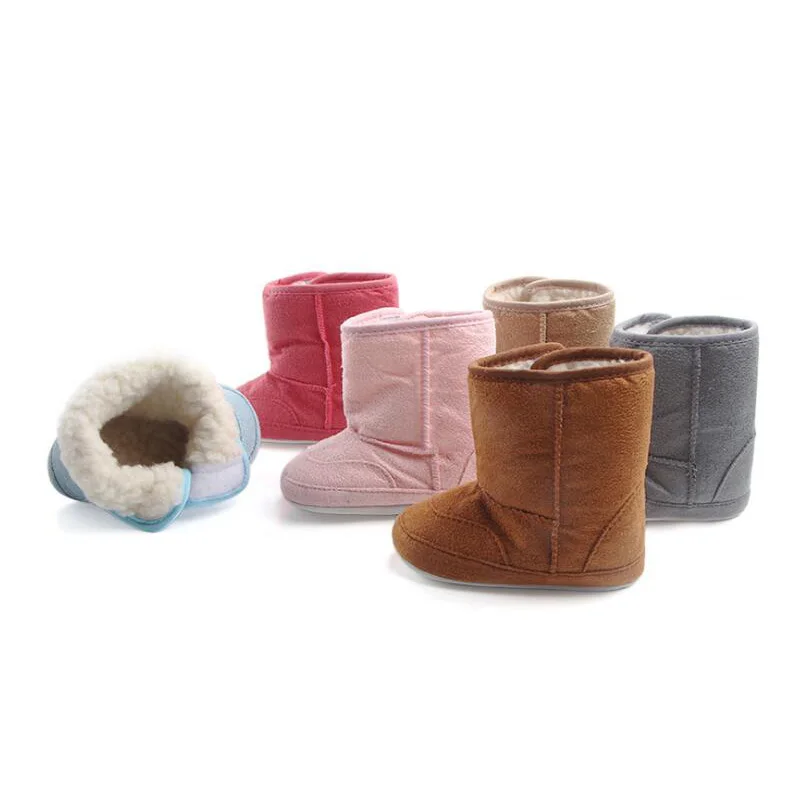 Зимние ботинки из флока с плюшевой подкладкой для малышей От 1 до 3 лет середины