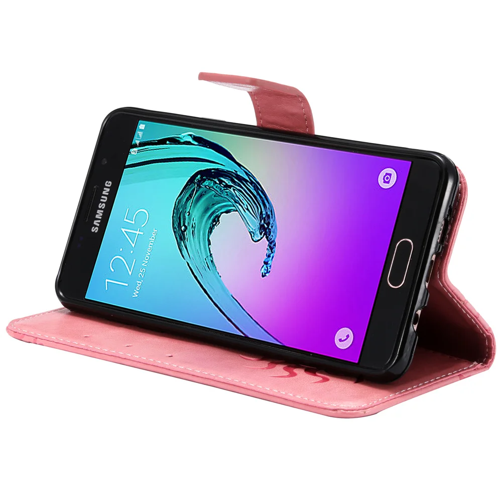 Флип чехол для Samsung Galaxy A3 2016 A36 кожаный бумажник бампер искусственная