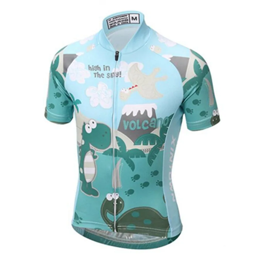 Милые детские трикотажные майки для велоспорта и дышащие летние велосипедные с