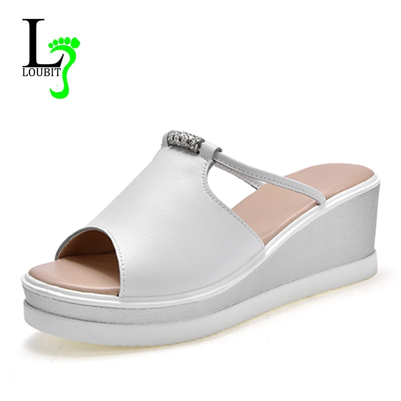 Женские босоножки на платформе сандалии из искусственной кожи высоком каблуке и