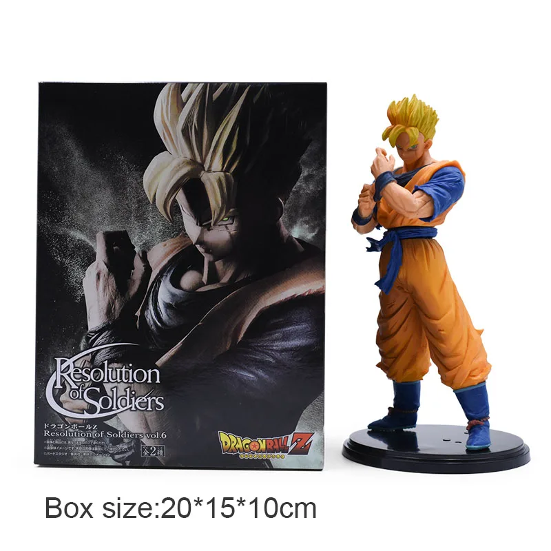 3 компл. Dragon Ball Z Goku фигурка из ПВХ Коллекционная модель игрушки Аниме Супер Saiyan сон Гохан Zamasu фигурка броли игрушки для детей - Цвет: With Box