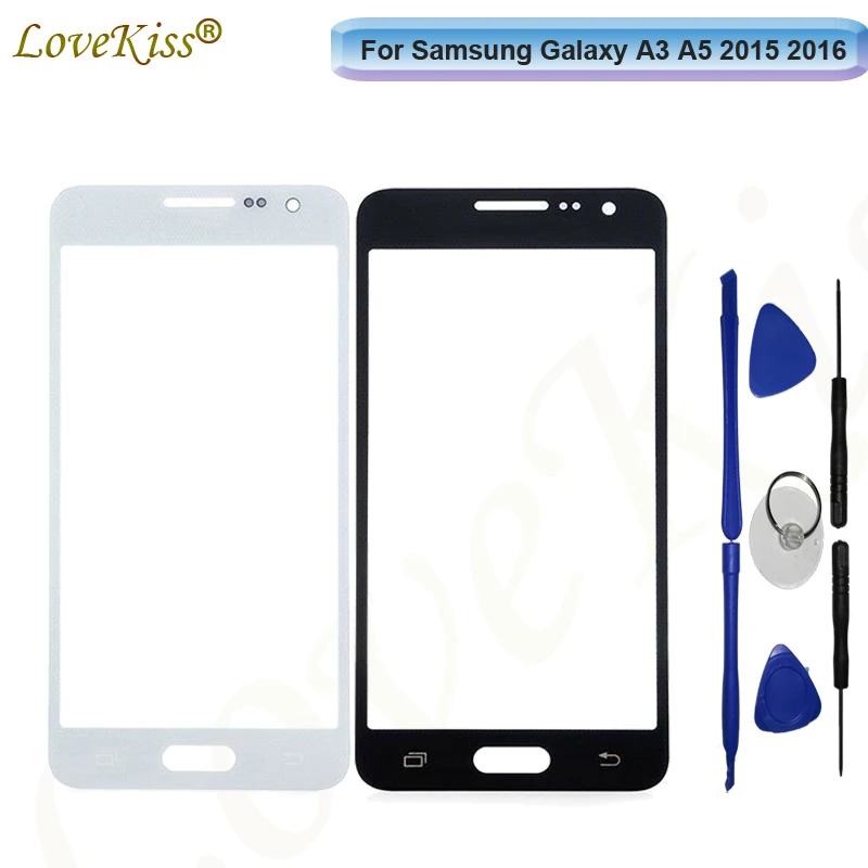 Для Samsung Galaxy A3 A5 2015 A300F A500F 2016 A310 A310F A510 A510F Сенсорная панель передняя внешняя