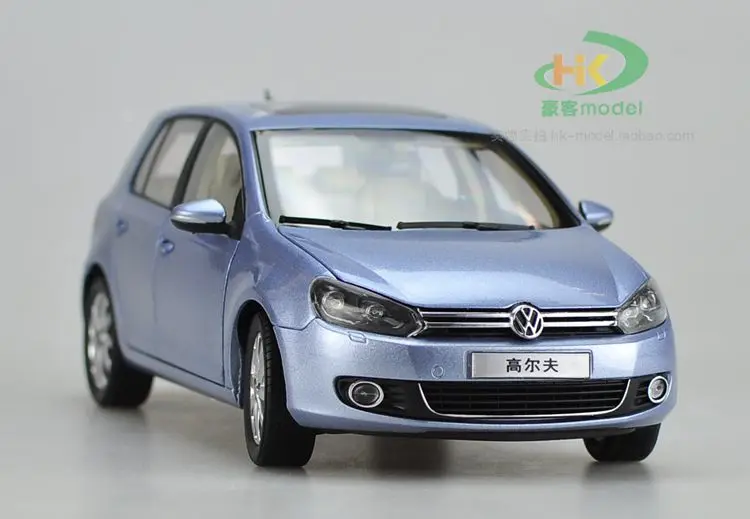 1:18 литая модель для гольфа 6 синяя автомобиля из сплава Коллекция игрушек подарки