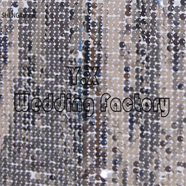 

8ft*8ft Good Looking silver Sequin Backdrop Curtain Background For Event Wedding Decoration shining window curtain