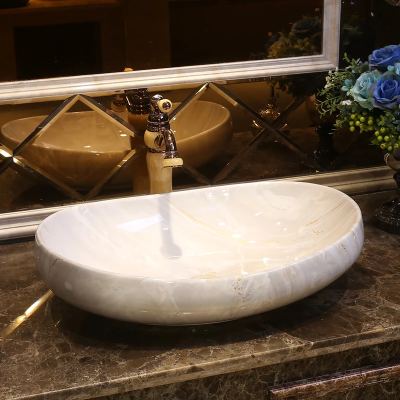 Фабрика Jingdezhen прямая художественная ручная роспись Керамическая Раковина