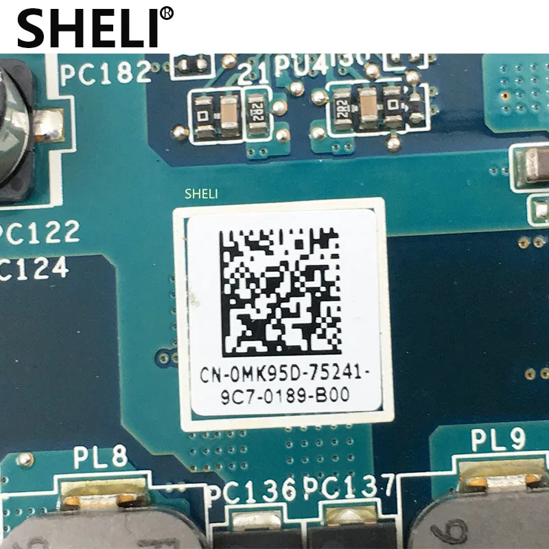 SHELI для Dell Studio 1457 CN-0MK95D 0MK95D MK95D HD4500 512MB материнская плата для ноутбука, протестированная материнская плата
