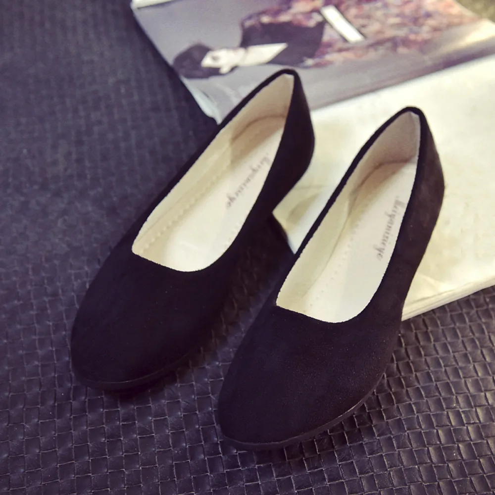 Женские слипоны на плоской подошве Повседневные балетки размер 35 42 2019|Боссоножки