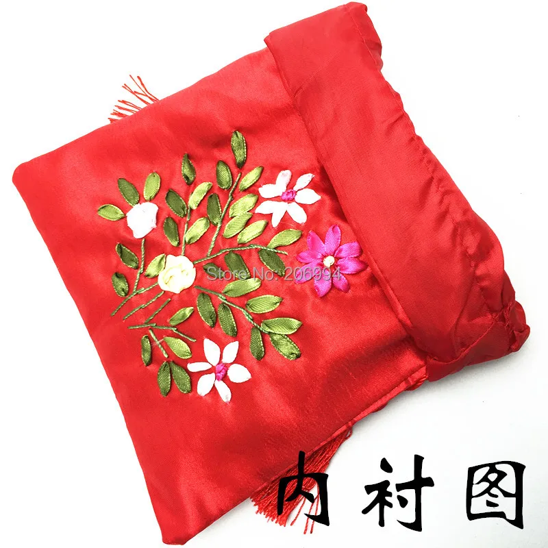 Оптовая продажа ленточная вышивка пакет для получения упаковка маленькая сумка