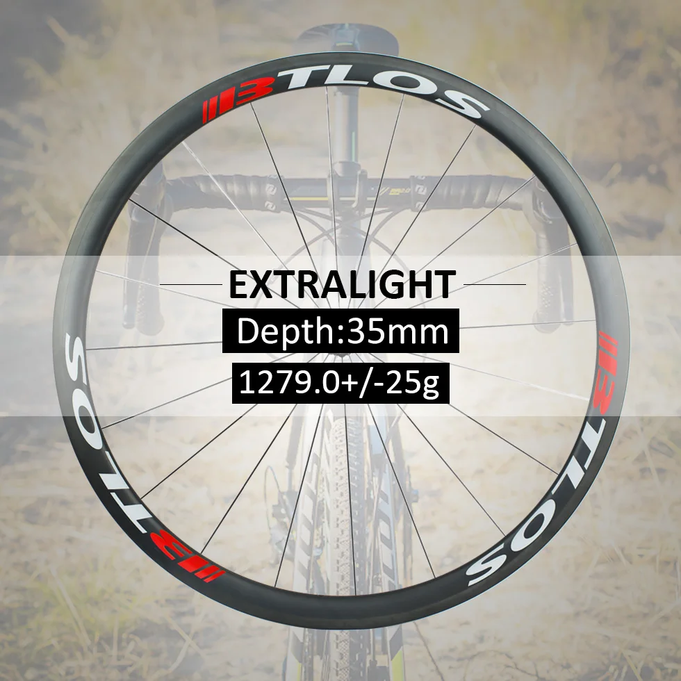 700c wheelset Extralight Углеродные колеса 1279 г Гарантия 2 года дорожный клинчер 35 мм Глубина