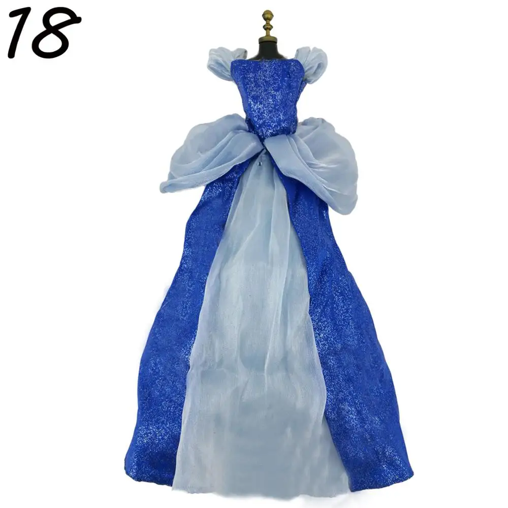 Lot Classic Dress Copy Elsa Bella Princess Party Ball Gown Dancing Fairytale Skirt Doll Accessories Clothes For 17 inch Doll Toy