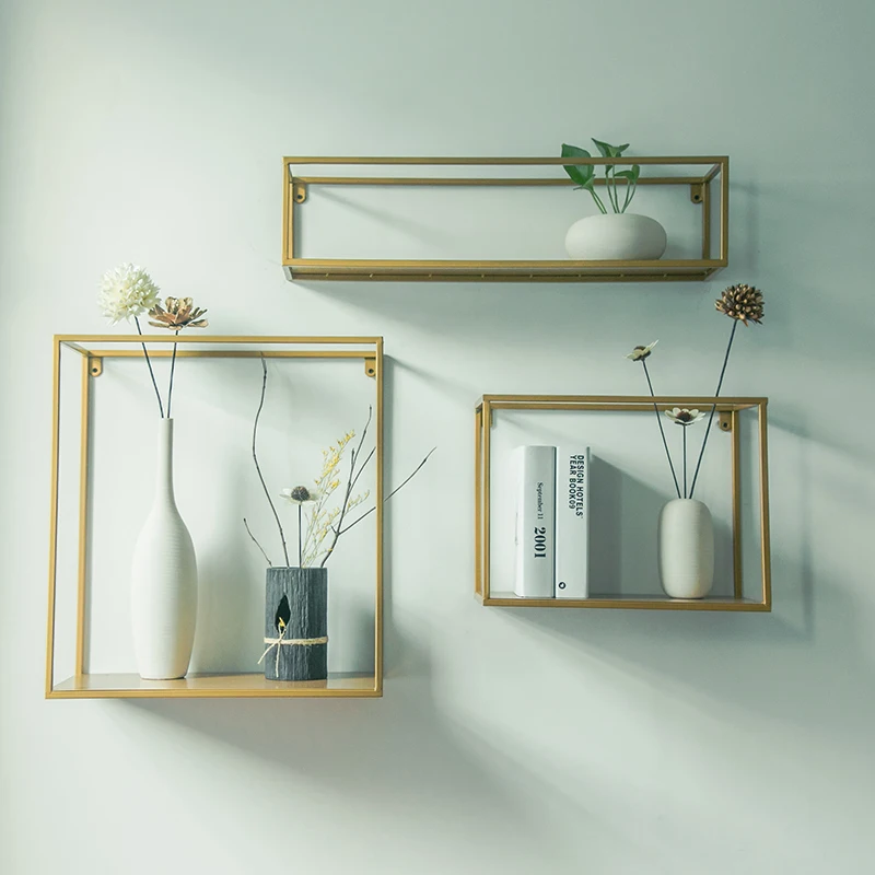 

collalily Nordic Wall Magazine Storage Holders Racks bookshelf wood metal Modern Design Hanger for corridor Rails bookrack