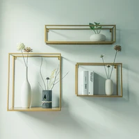 collalily Nordic Wall Magazine Storage Holders Racks bookshelf wood metal Modern Design Hanger for corridor Rails bookrack