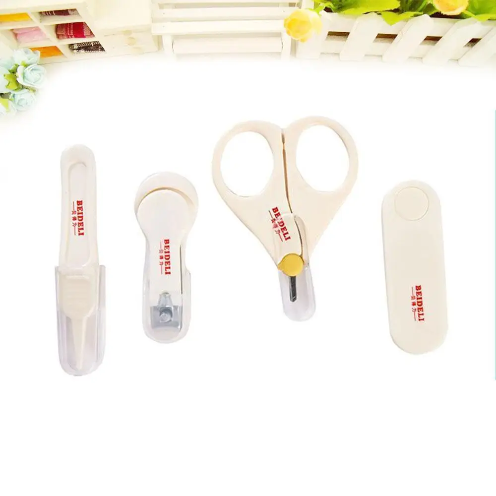 4 шт./компл. безопасность ребенка Когтерез Ножницы для новорожденных Комплект
