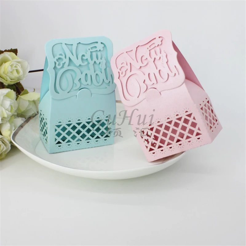 Синий и розовый день рождения коробка конфет DIY мальчик девочка счастливые