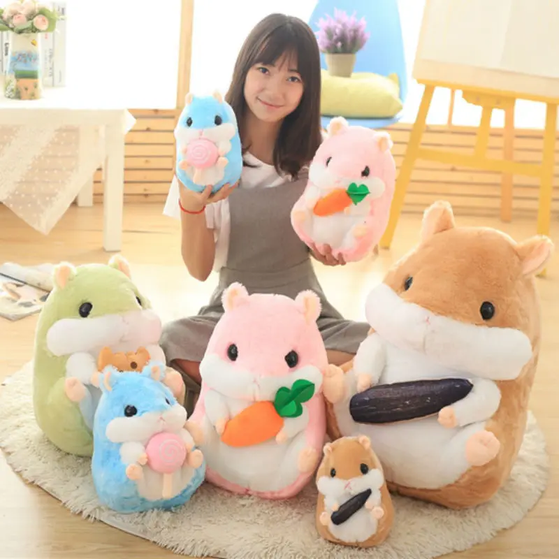 

32/45/65 Cm Japanese Adorable Plump Soft Hamster Plush Toy Toys For Children