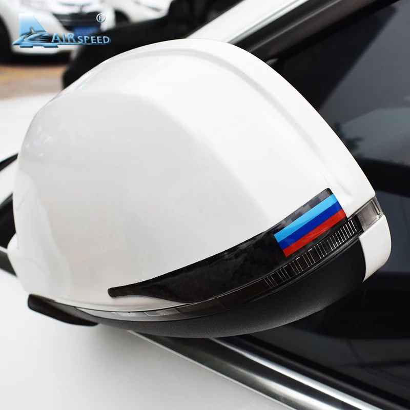 Airspeed Carbon Fiber Rearview Mirror Stickers Anti-collision B-pillar for BMW X1 X3 X5 X6 F30 E90 E92 F10 F18 F11 F07 GT Z4 F15 |