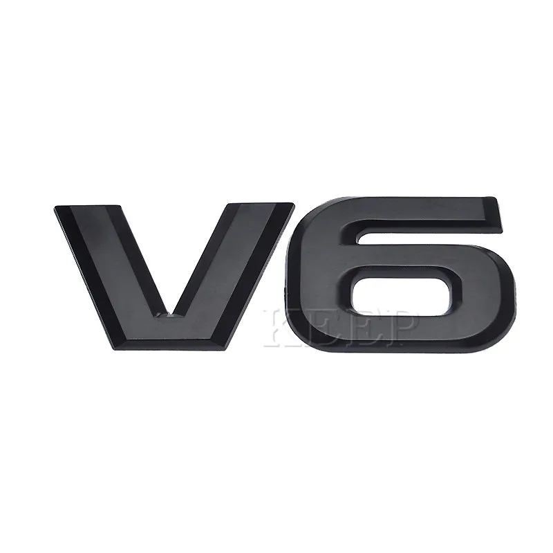 3D наклейка с логотипом автомобиля эмблема автомобильный значок для V6 Mercedes BMW Audi VW