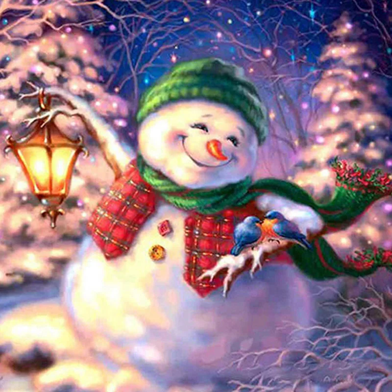 Новое поступление Рождественский Снеговик алмазная живопись 5D DIY Вышивка