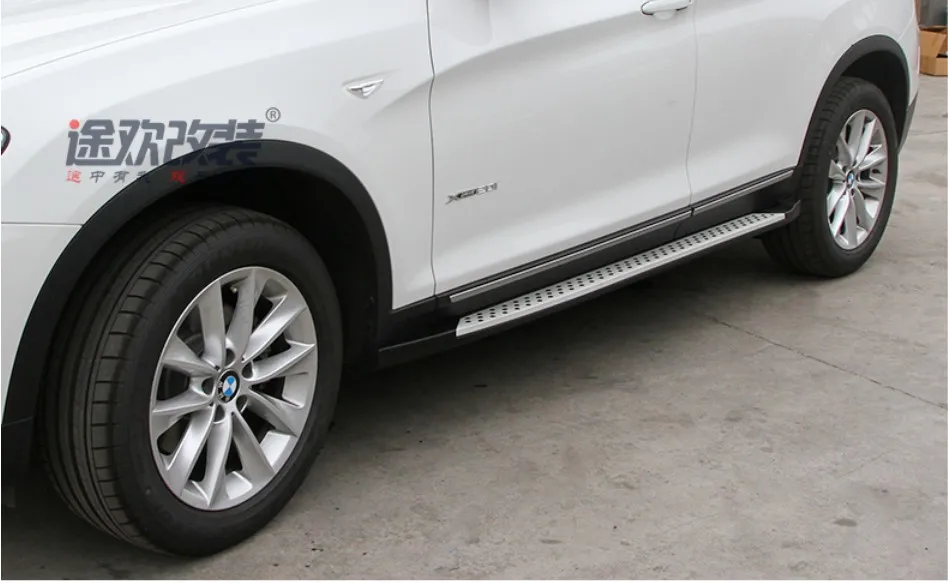 Для BMW X3 F25 2011 2017 автомобильные беговые доски авто боковые ступенчатые педали