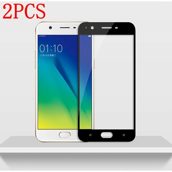 Закаленное стекло с полным покрытием для OPPO F3 2 шт. защитная пленка экрана