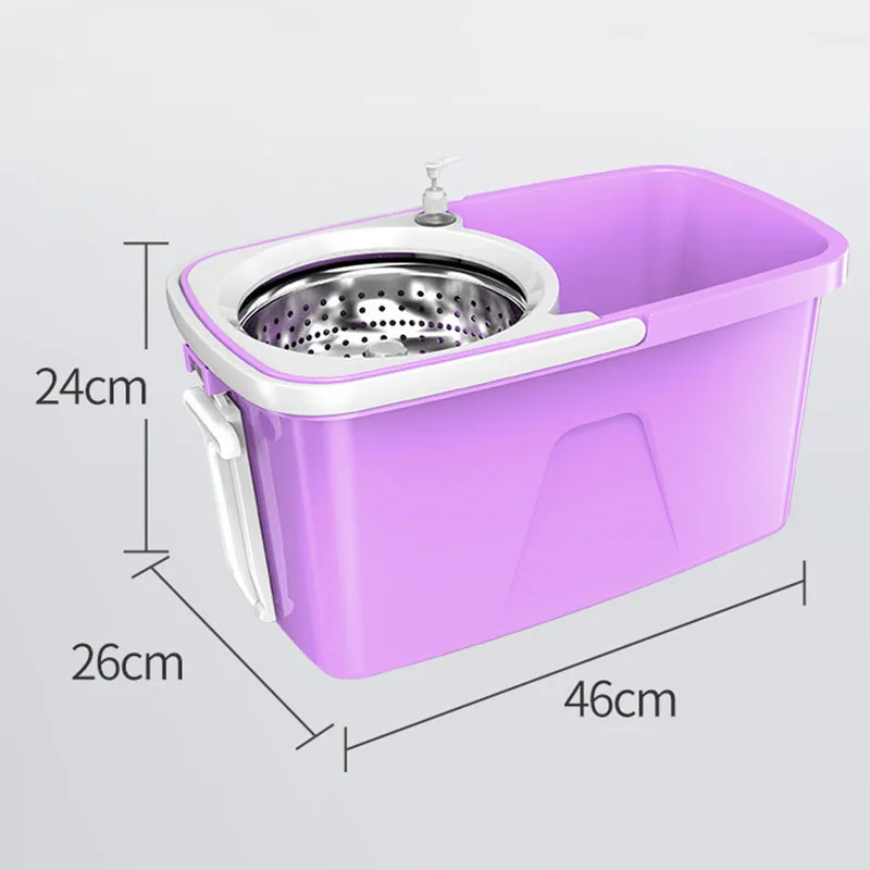 MAGIC UNION Hand Pressure Double Drive Mop Reinforced Large Bucket Moving Wheel Stainless Steel Telescopic Handle Set | Дом и сад