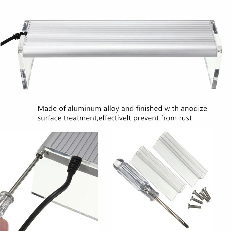 Chihiros 27 Вт 45 см 5730 81SMD светодиодный аквариумный светильник 3500LM 5 цветов светодиодный водные аквариумные аквариум лампа коралловый лампа AC100-240V