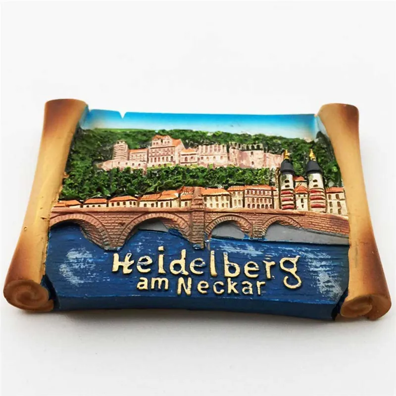 Магнитная наклейка для холодильника Lychee Life Heidelberg старинный мост креативный