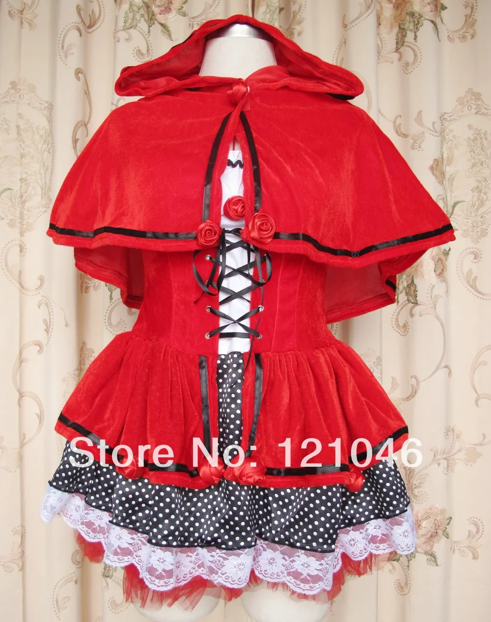 UTMEON настоящая картина маленькая красная шапочка вечерние Бархатные костюмы на