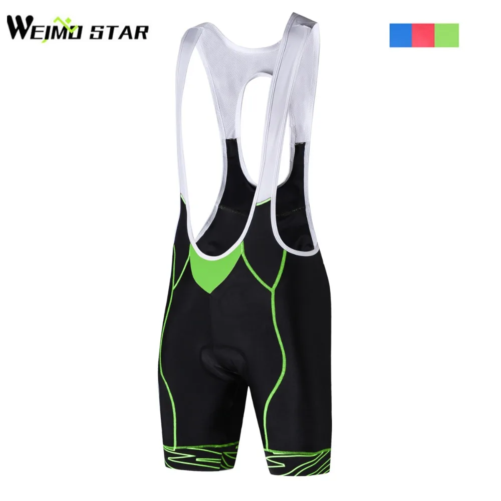 Мужские велосипедные шорты Coolmax Pad профессиональные 3D штаны 3 цвета зеленый