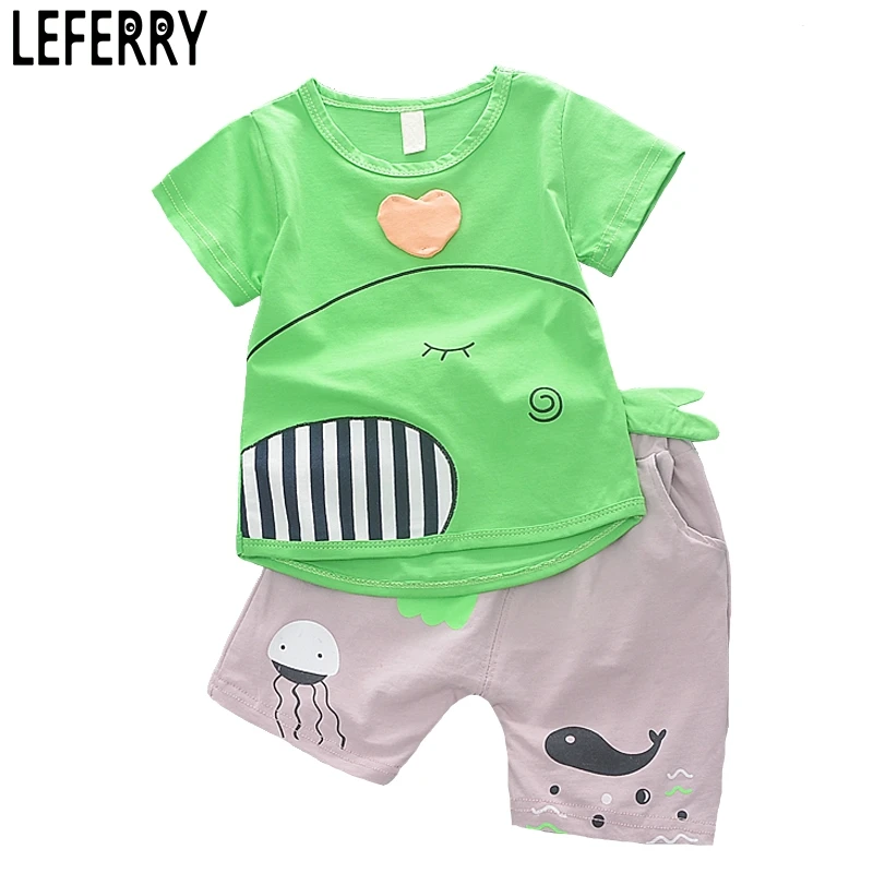 1-4Y 2020 New Fashion Kids Clothes Boys Summer Set Print Shirt Short Pants Baby Boy Clothing Toddler |