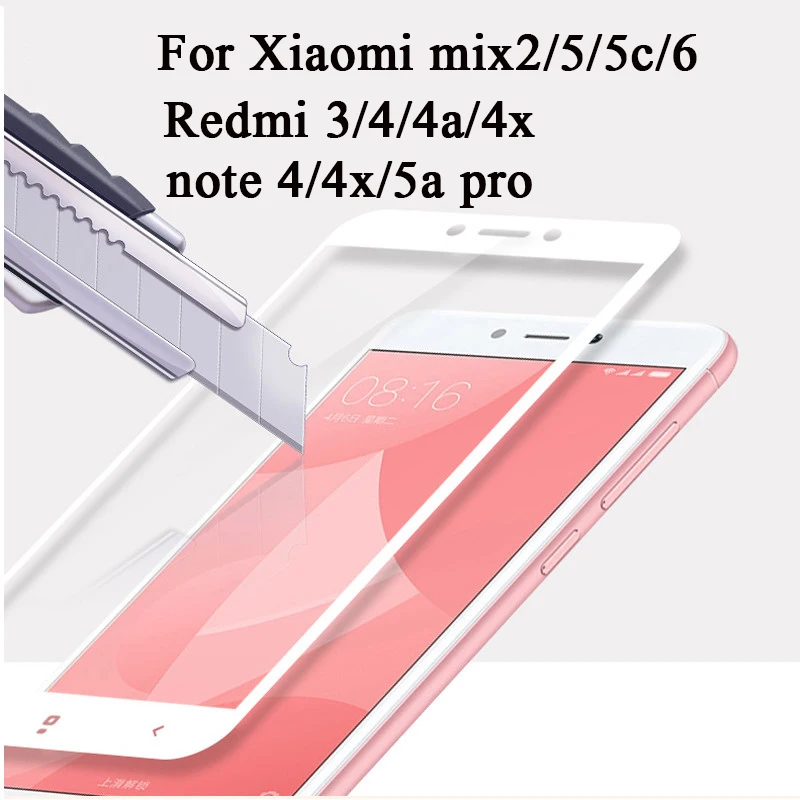 Защитное стекло для xiaomi redmi note 4 xiami mix 2 6 5 5c remi 3 4x 4a 5a pro закаленное Защитная пленка