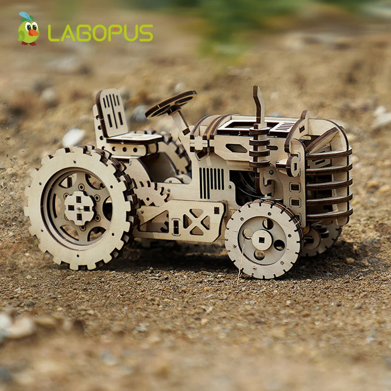 Lagopus креативная DIY лазерная резка 3D деревянная головоломка механическая модель