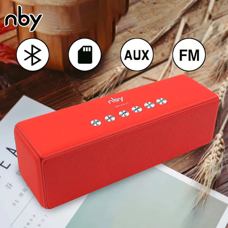 Большая колонка с Bluetooth nby5510 10 Вт Fm радио беспроводная уличная мощная
