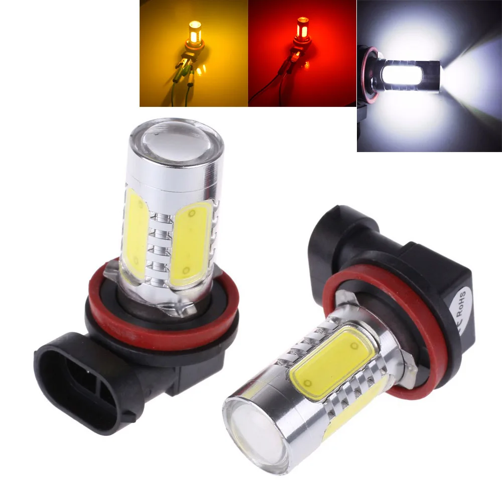 2 шт. белые светодиодные лампы H8 H11|Передние LED-фары для авто| |
